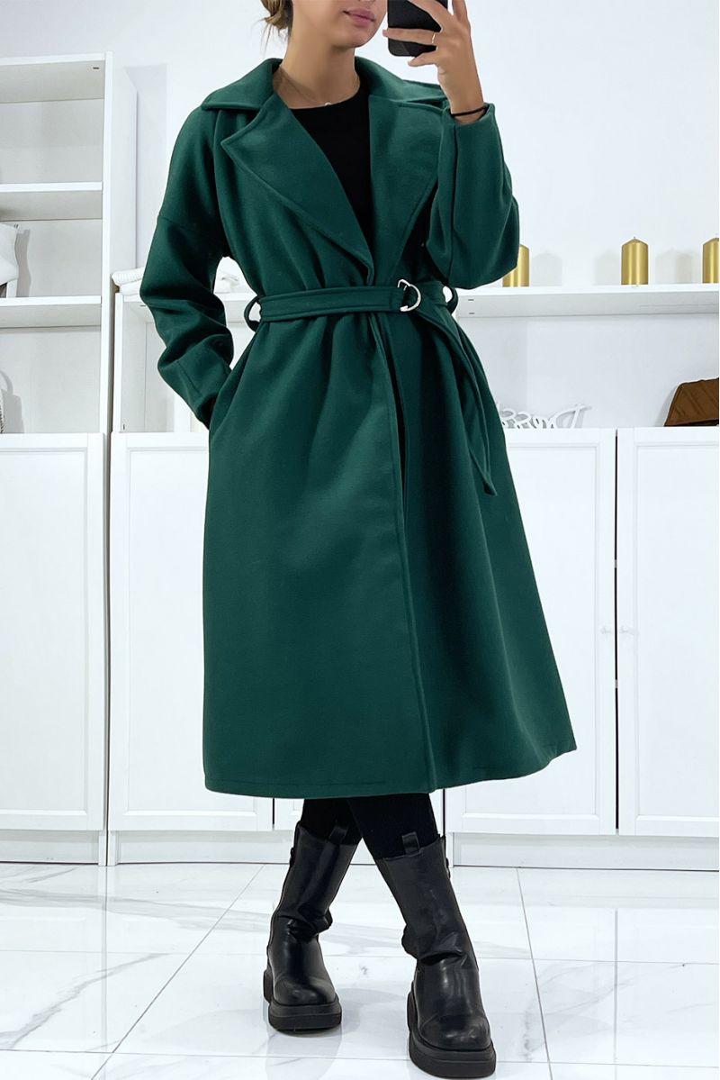 manteau vert capuche