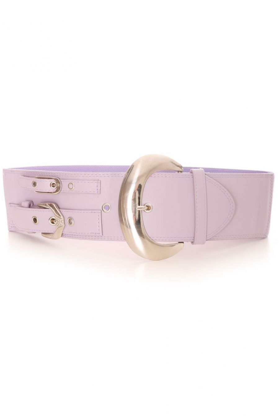 CeWBture élastique large Violette avec boucle argentée et . Accessoire SG-0306 - 1