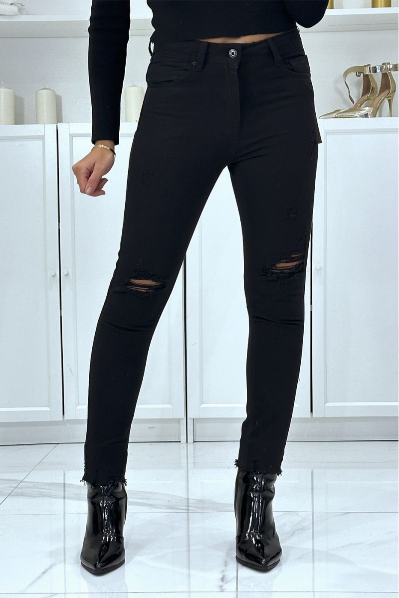 Black slim jeans pants with back pockets