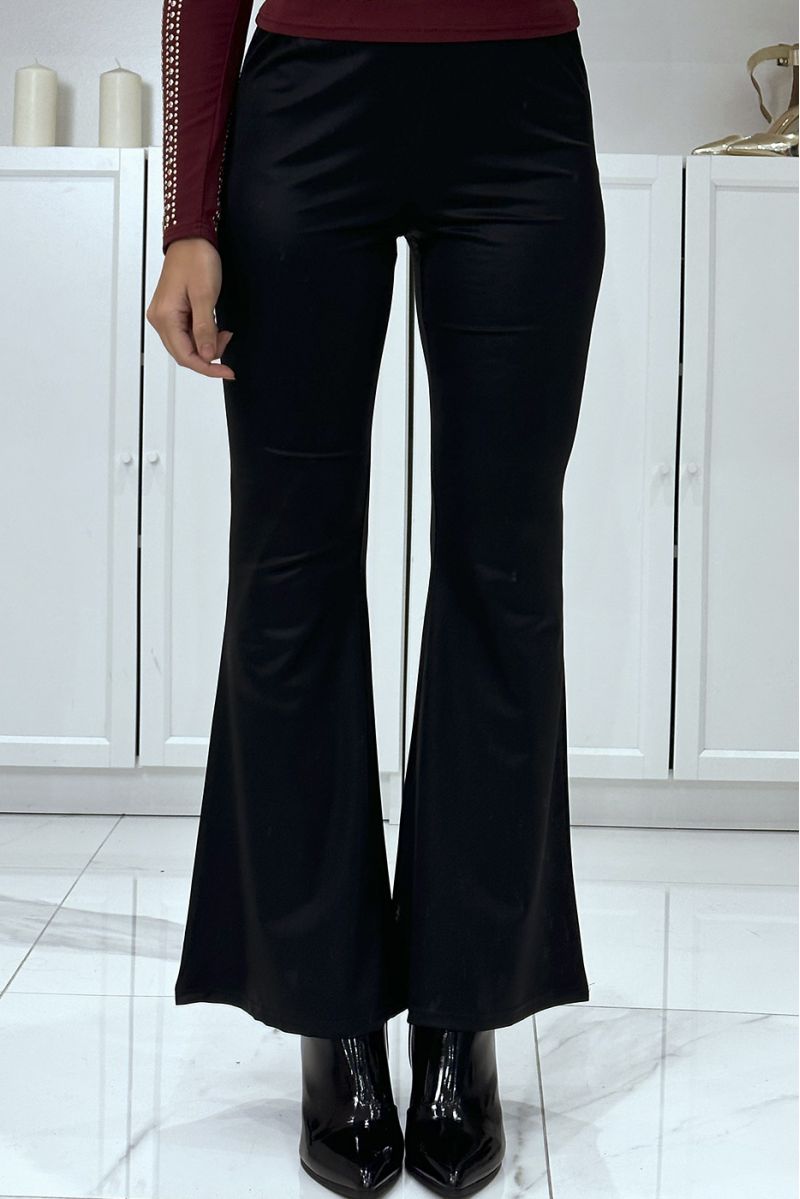 Black eph leg pants very stretchy shiny material - 5