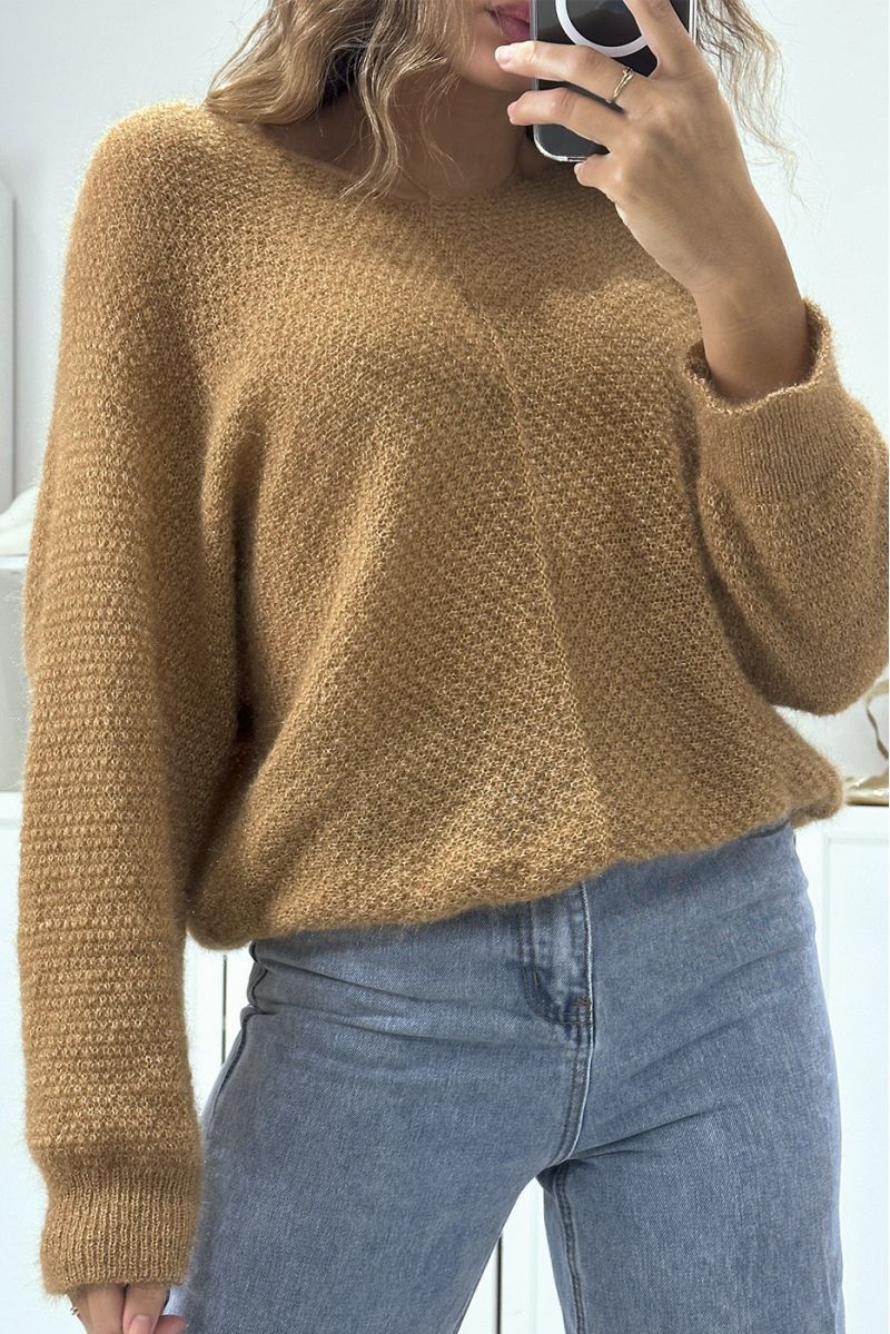 Oversized camel batwing sweater - 1 Oversized camel batwing sweater - 1