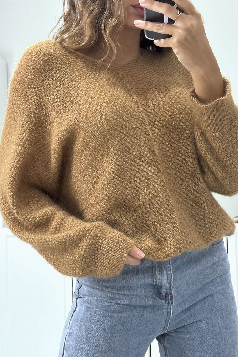 Oversized camel batwing sweater - 2 Oversized camel batwing sweater - 2