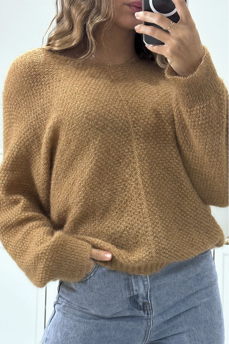 Oversized camel batwing sweater - 3 Oversized camel batwing sweater - 3