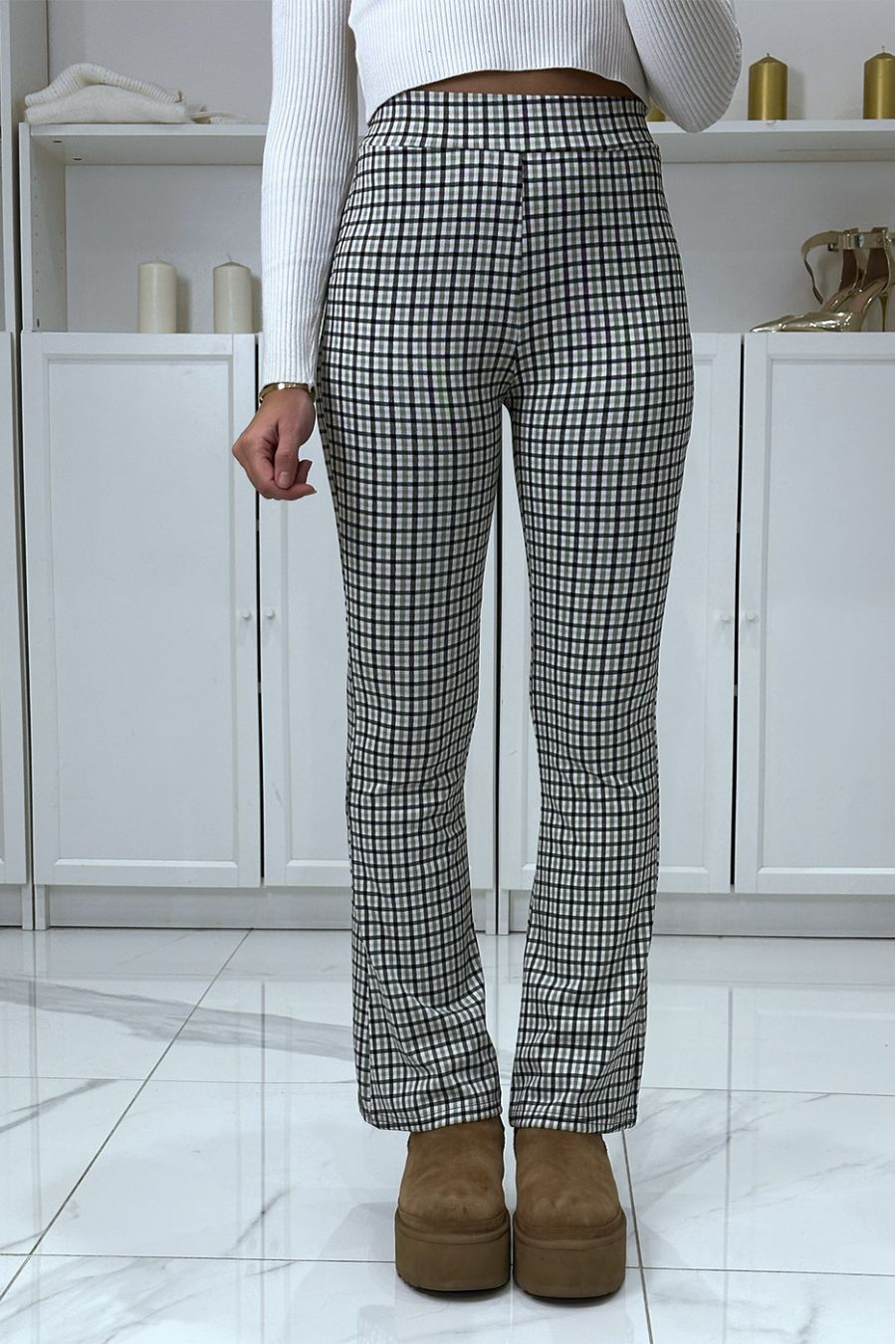 Duck pants with eph leg check pattern - 1