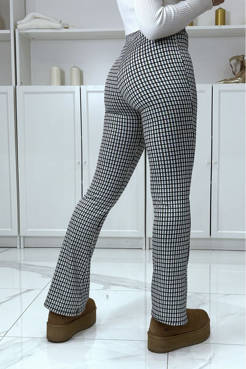 Green check pattern eph leg trousers - 3