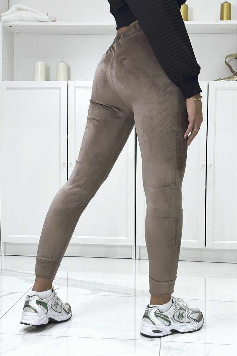 Taupe peach skin leggings very comfortable to wear - 3