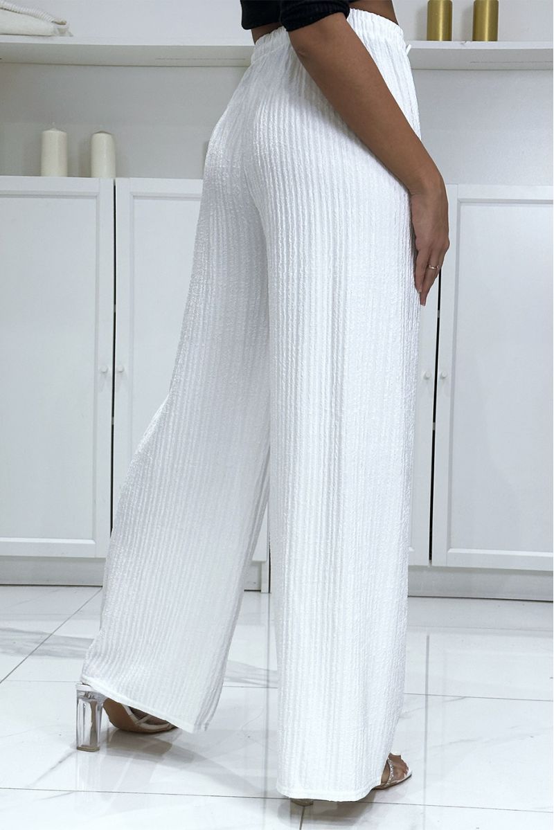 Trendy en chique witte palazzo broek - 1