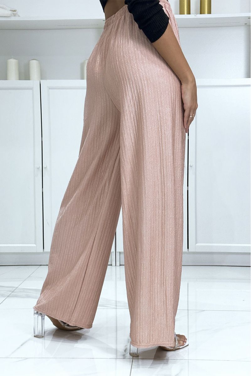 Trendy and chic pink palazzo pants - 2