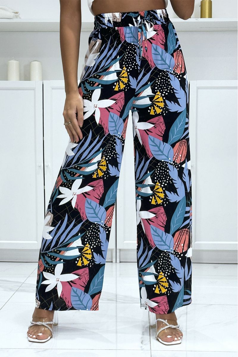 Palazzo pants with sublime black pattern - 3