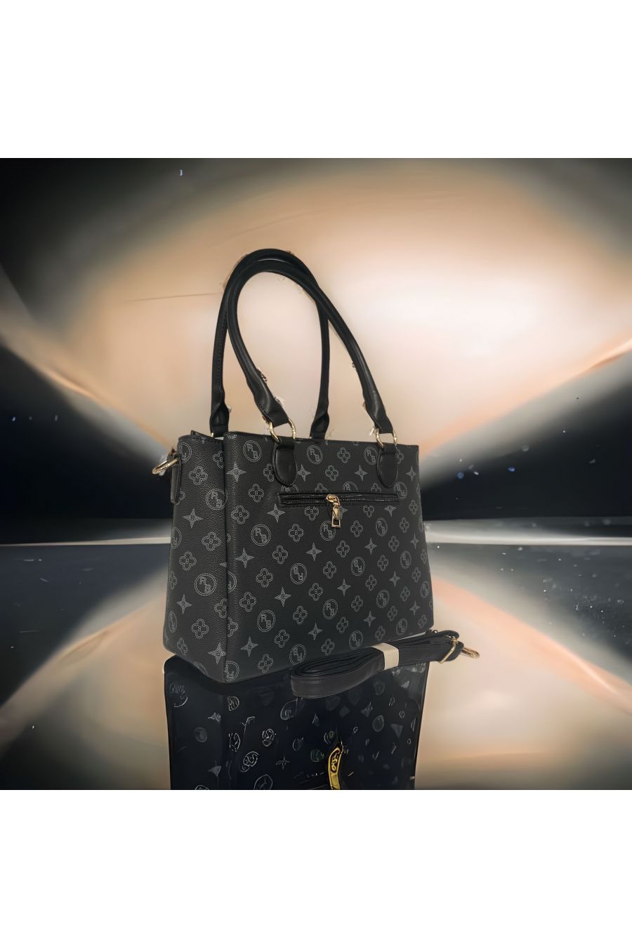 Inspired black handbag - 1