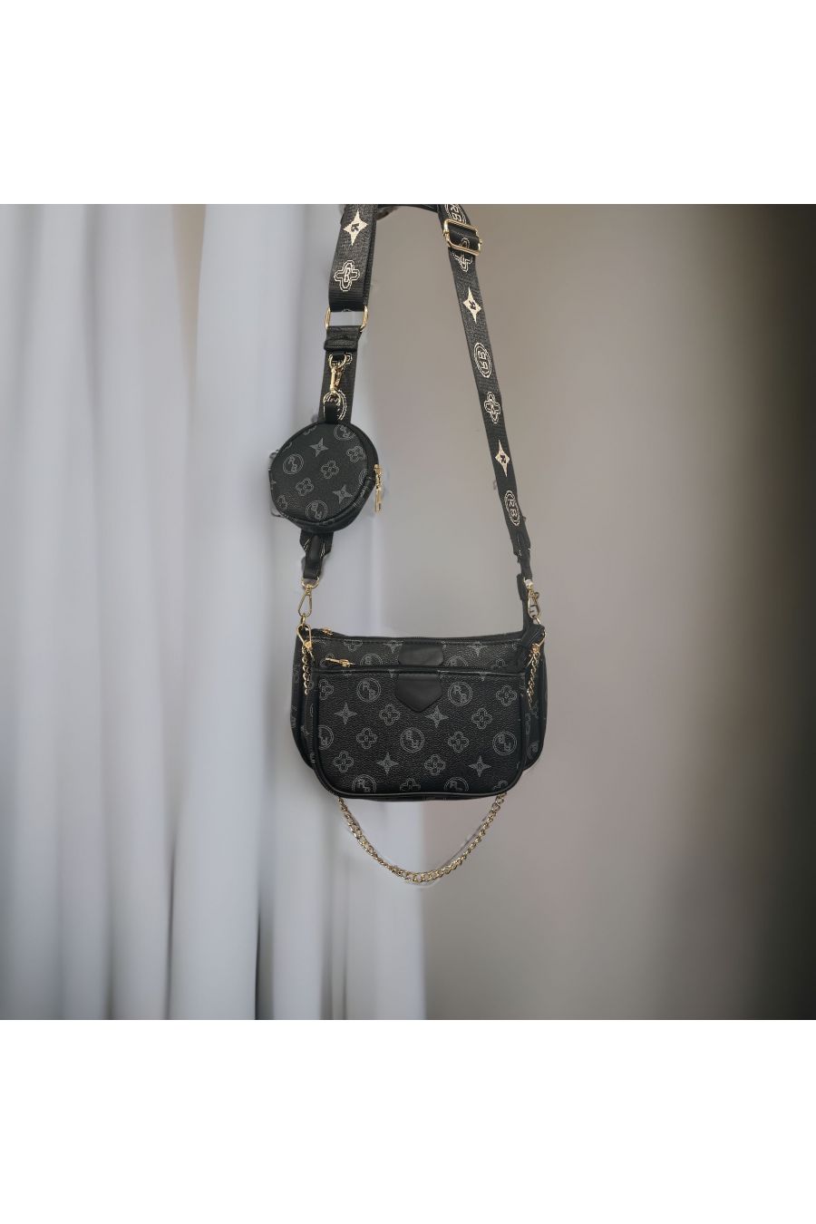 Black 3 in 1 inspired handbag - 1
