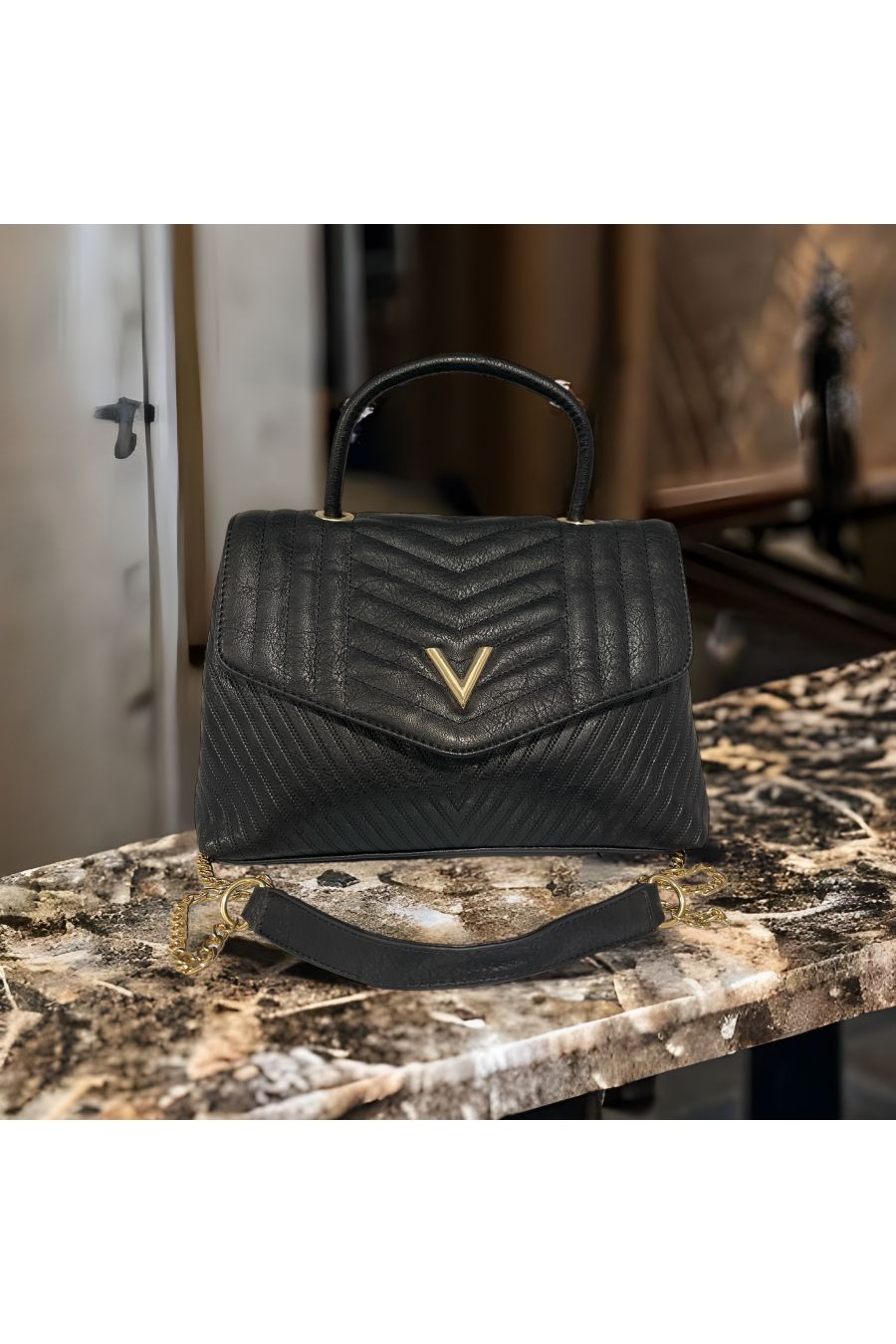 Inspired black handbag - 1