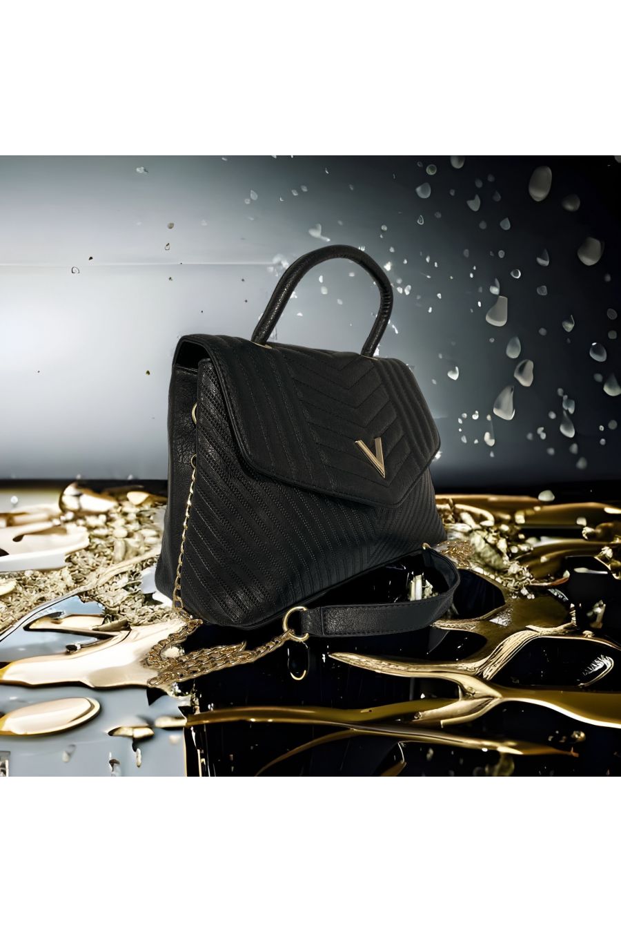 Inspired black handbag - 2