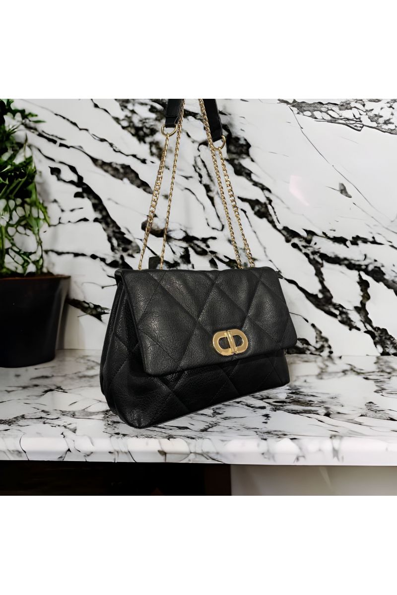 Inspired black handbag - 2