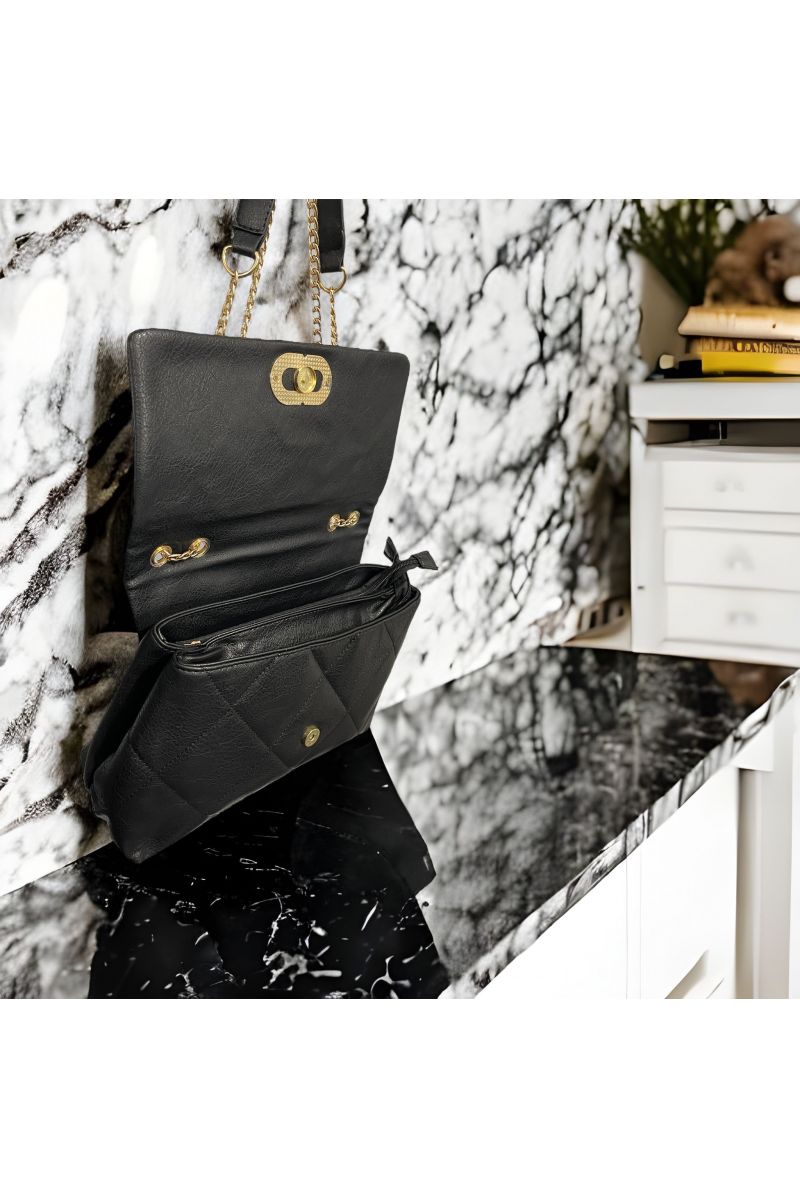 Inspired black handbag - 3