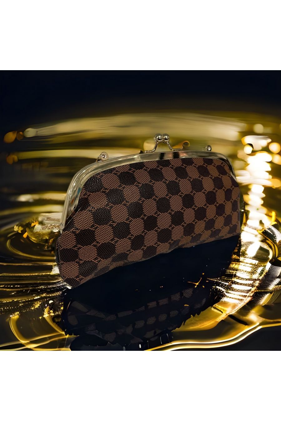 Inspired brown coin purse - 2