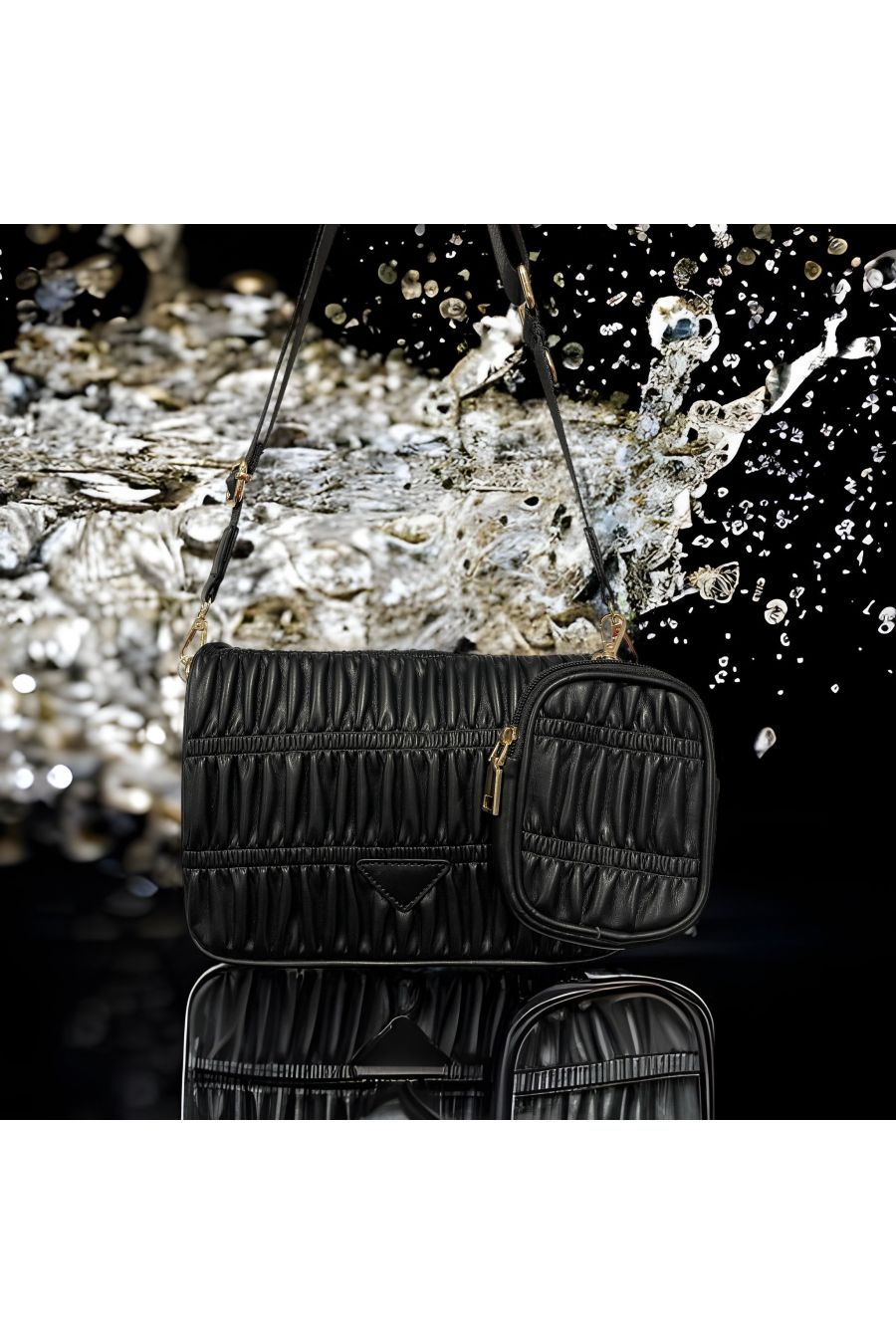 Inspirerende zwarte handtas - 1