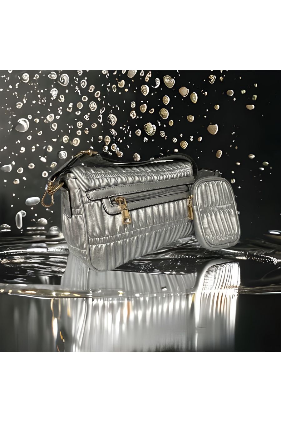 Inspired silver handbag - 3