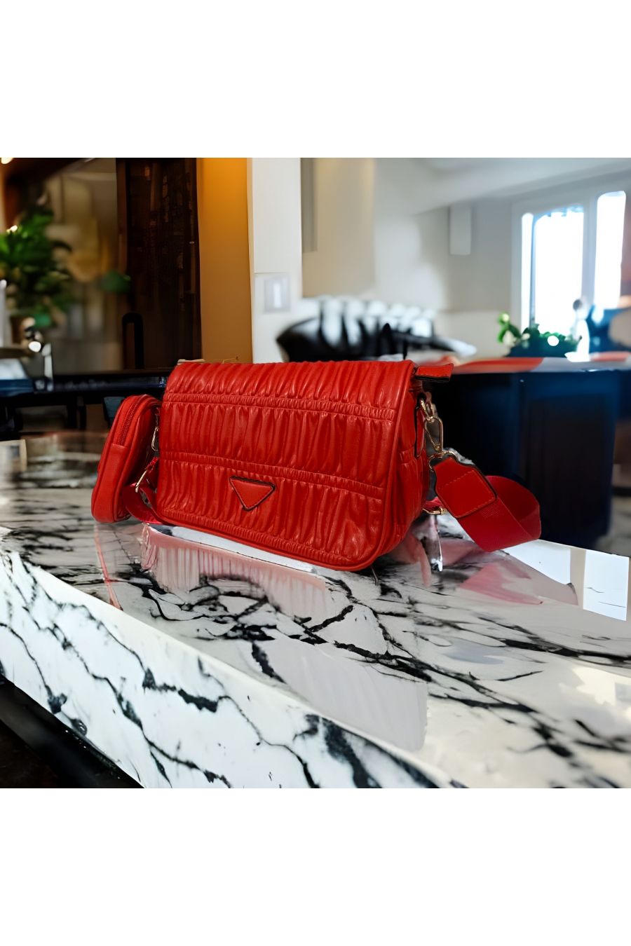 Inspired red handbag - 3