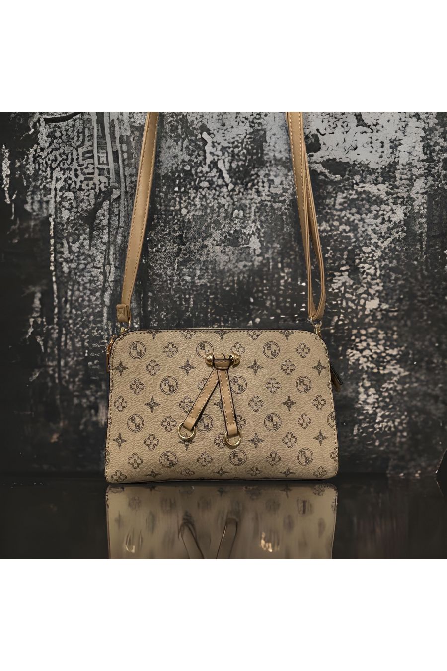 Inspirerende taupe handtas - 1