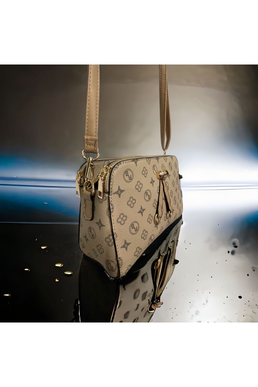 Sac à main taupe inspi - 3