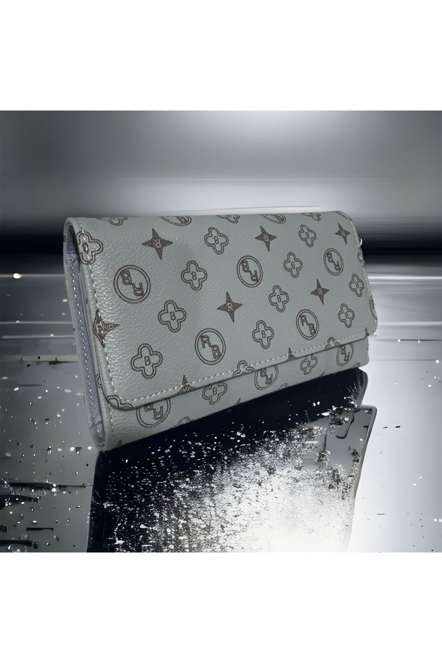 Inspirational blue wallet - 1