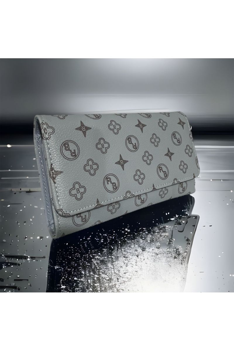 Inspirational blue wallet - 1