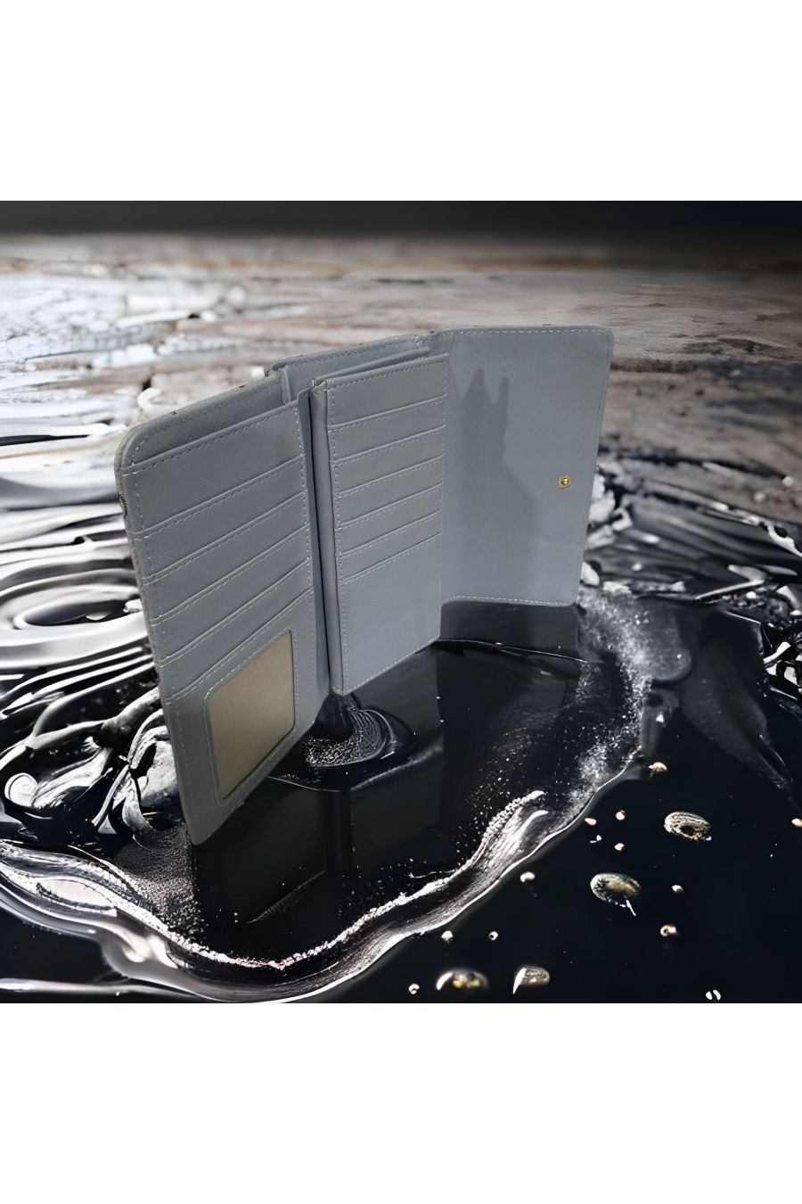 Porte feuille bleu inspi  - 3