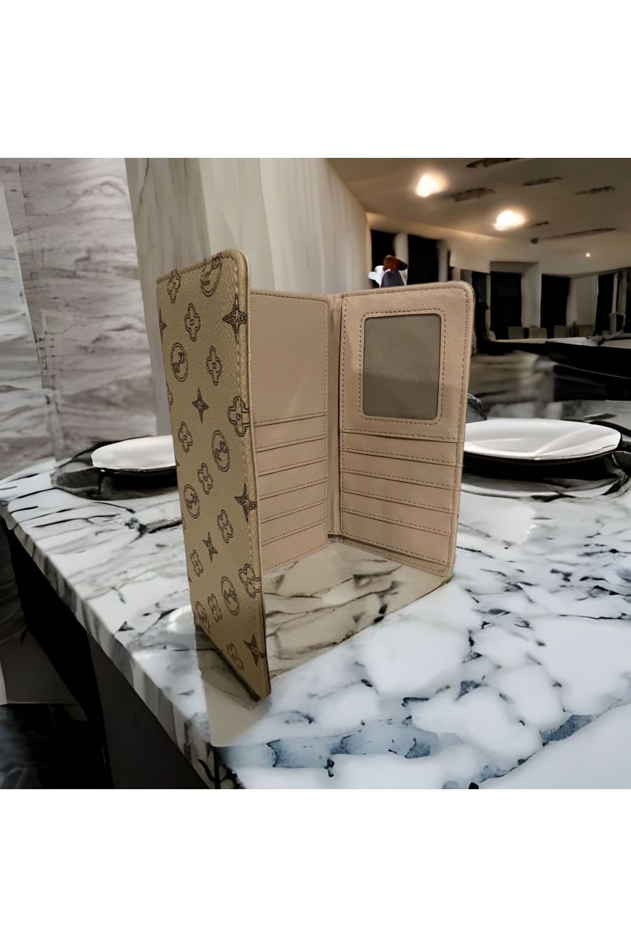 Inspirational taupe wallet - 2