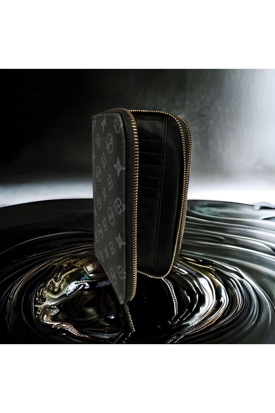 Porte feuille noir inspi  - 4