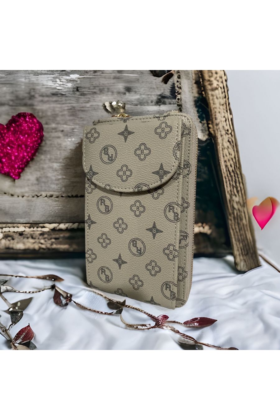 Inspirational gray wallet