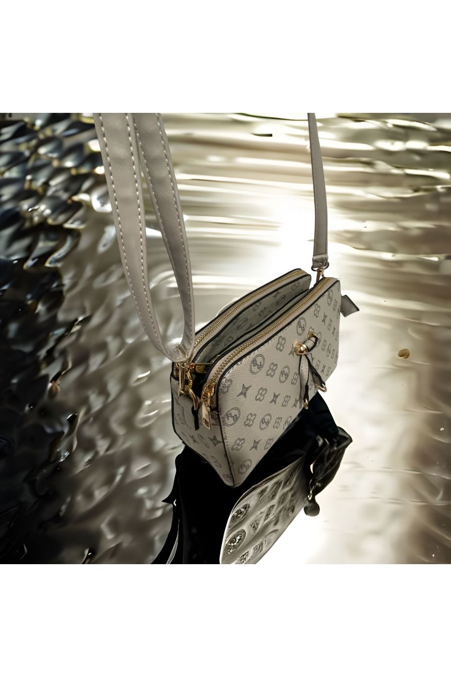 Inspired gray handbag - 1