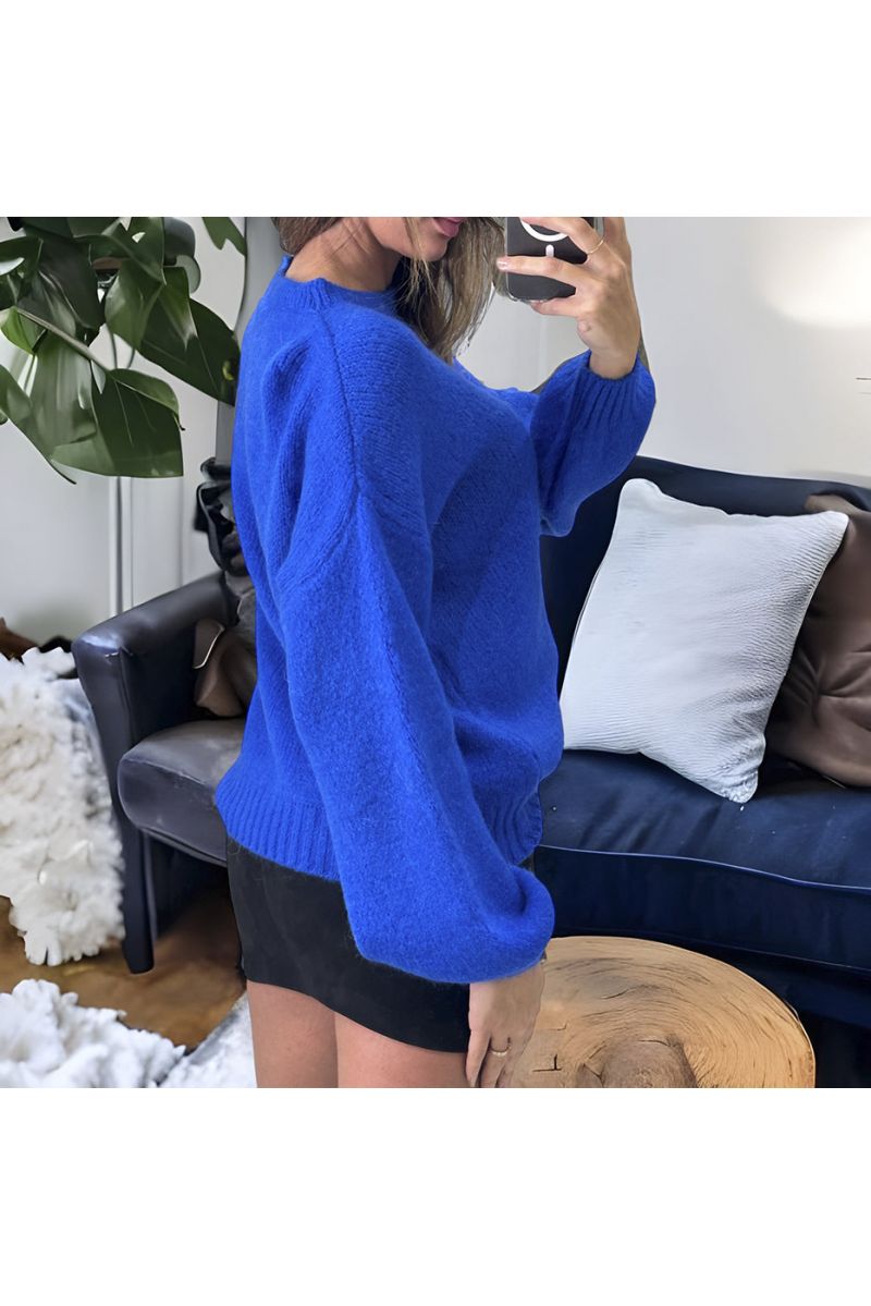 Royal sweater made of wool and mohair with a round neck - 3 Royal sweater made of wool and mohair with a round neck - 3