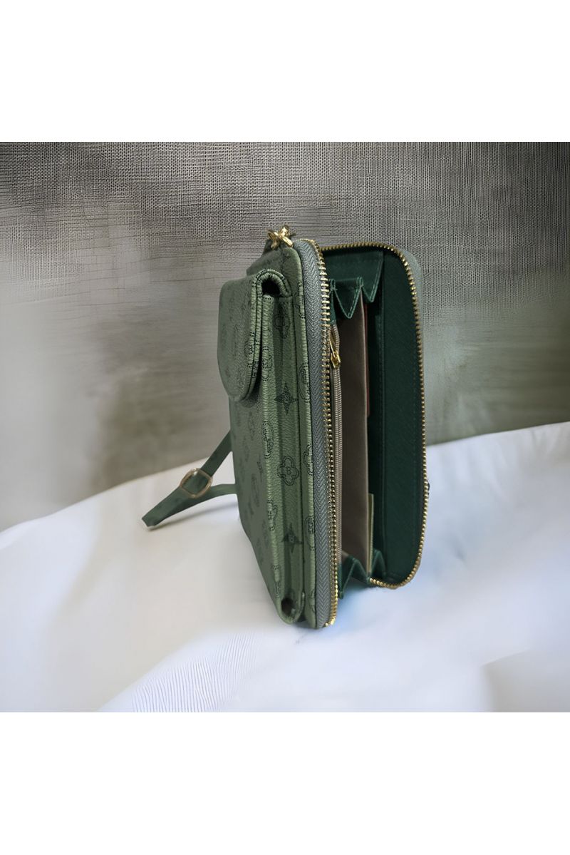 Porte feuille vert inspi  - 2