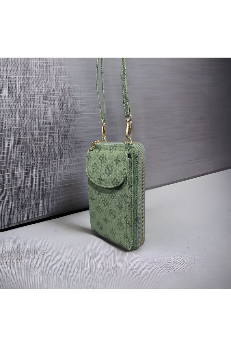 Porte feuille vert inspi  - 3