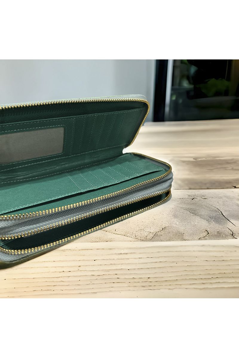 Porte feuille vert inspi  - 3