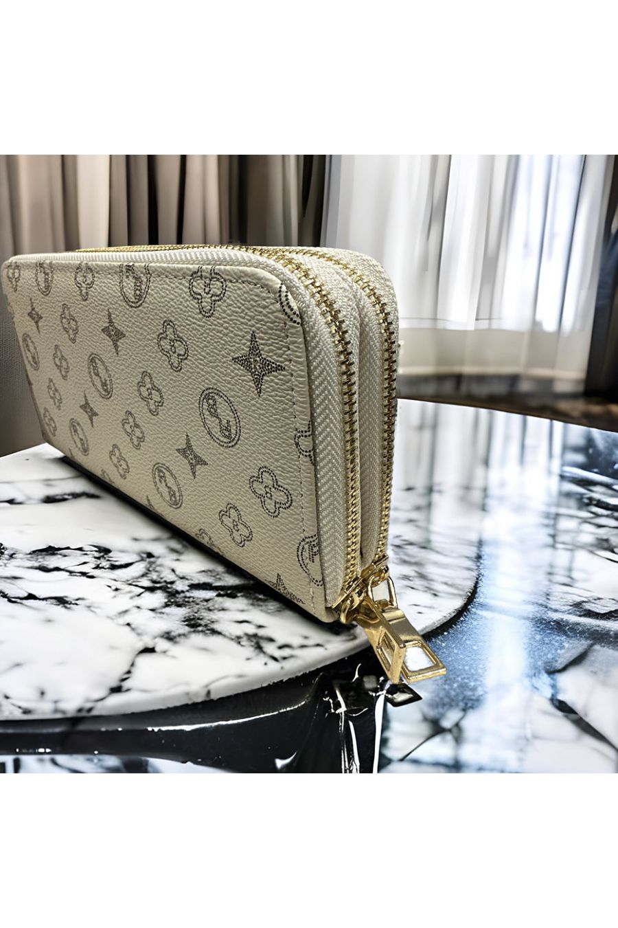 Porte feuille beige inspi  - 3