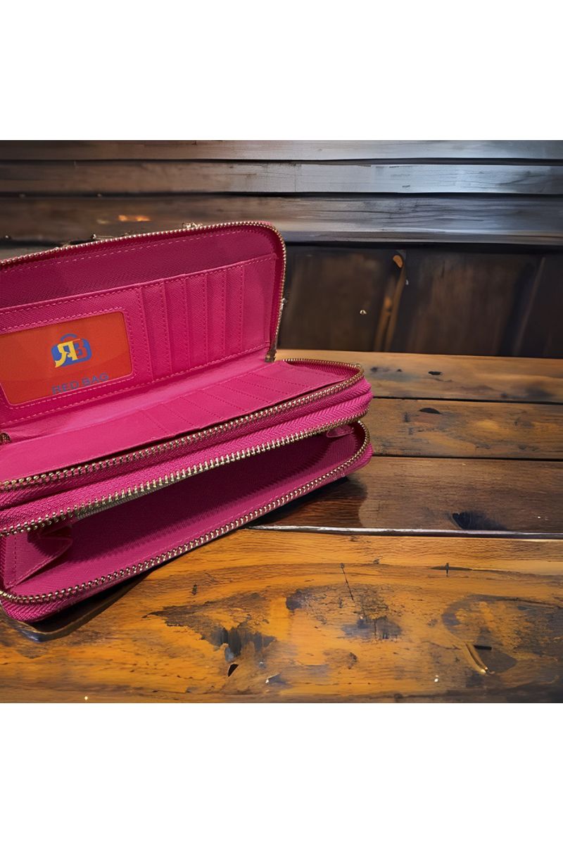 Porte feuille fuchsia inspi - 3