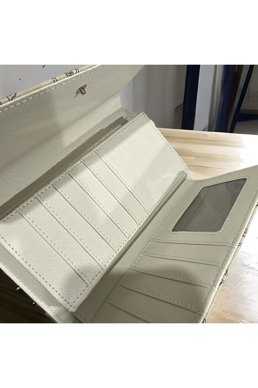 Porte feuille beige inspi  - 3
