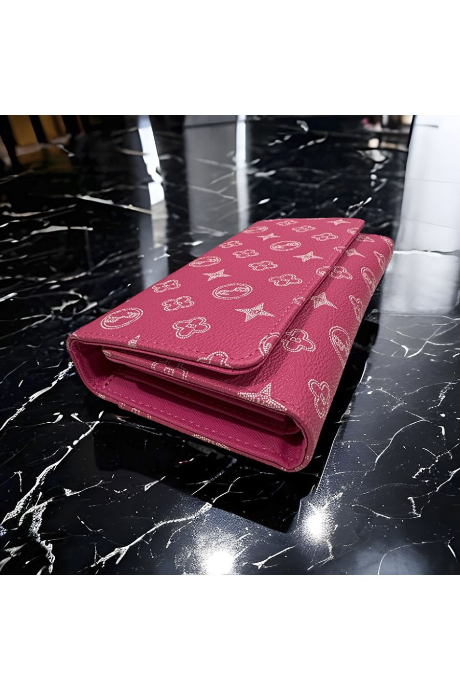 Porte feuille fuchsia inspi  - 1