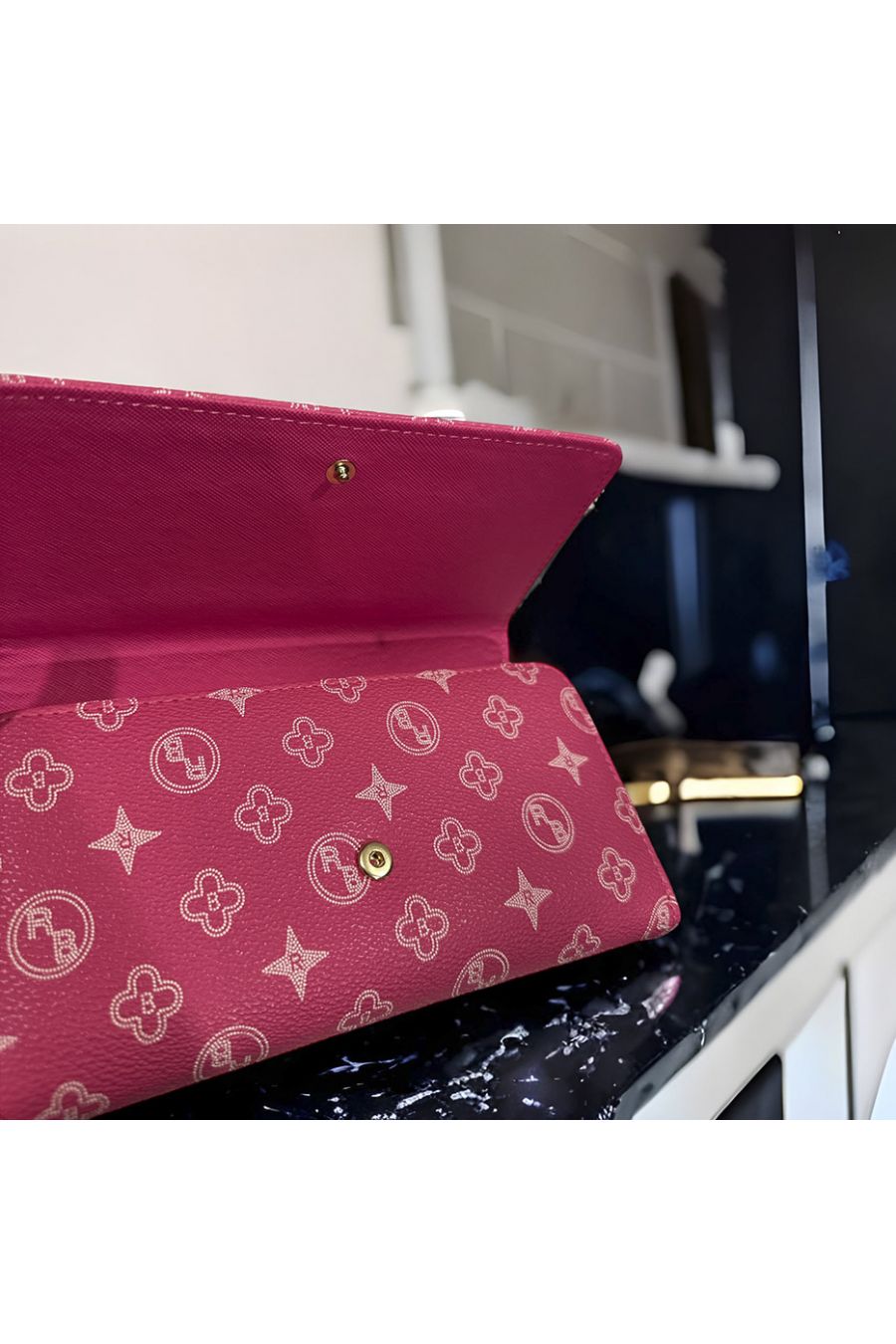 Porte feuille fuchsia inspi  - 2