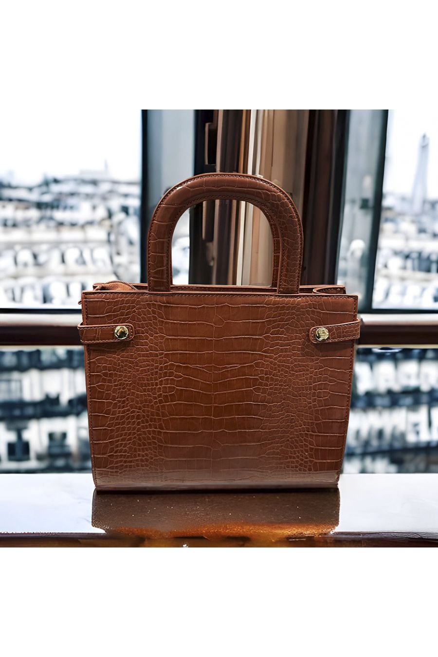 Sac à main MILA de PASCALE MORABITO camel - 4