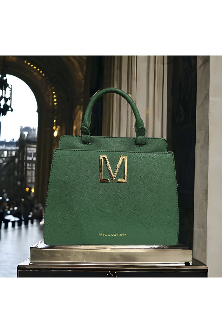 Handtas MACHA van PASCALE MORABITO groen - 1