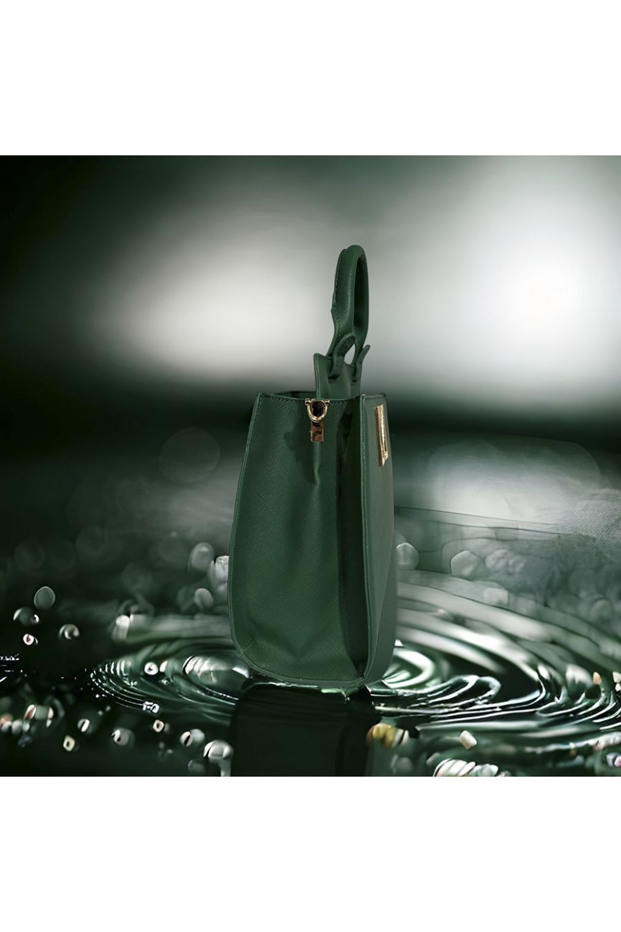 Sac à main MACHA de PASCALE MORABITO vert  - 2