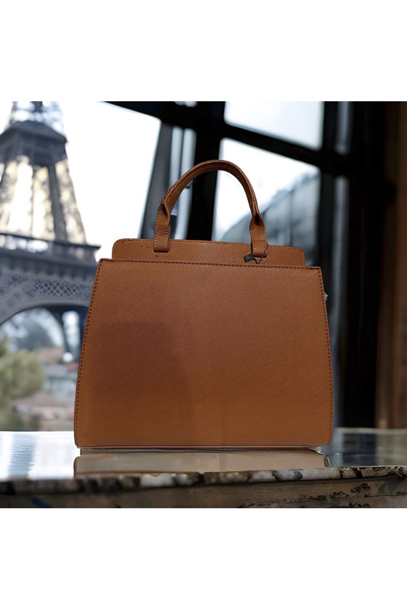 Sac à main MACHA de PASCALE MORABITO camel  - 3