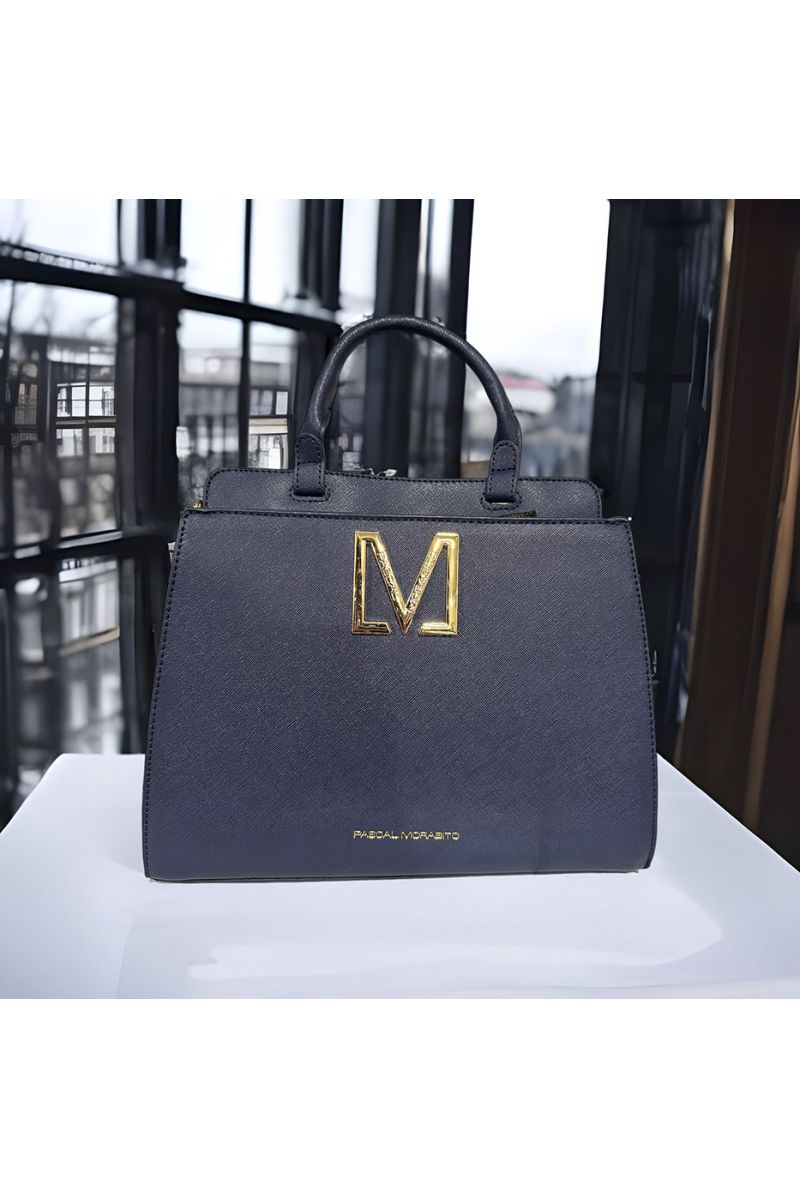 MACHA handbag by PASCALE MORABITO navy blue - 1