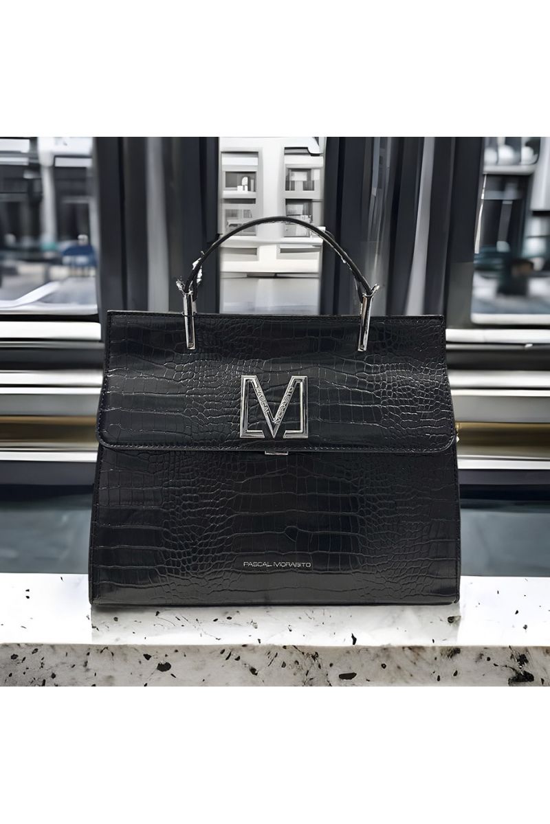 Handtas MAGDA CROCO van PASCALE MORABITO zwart - 1
