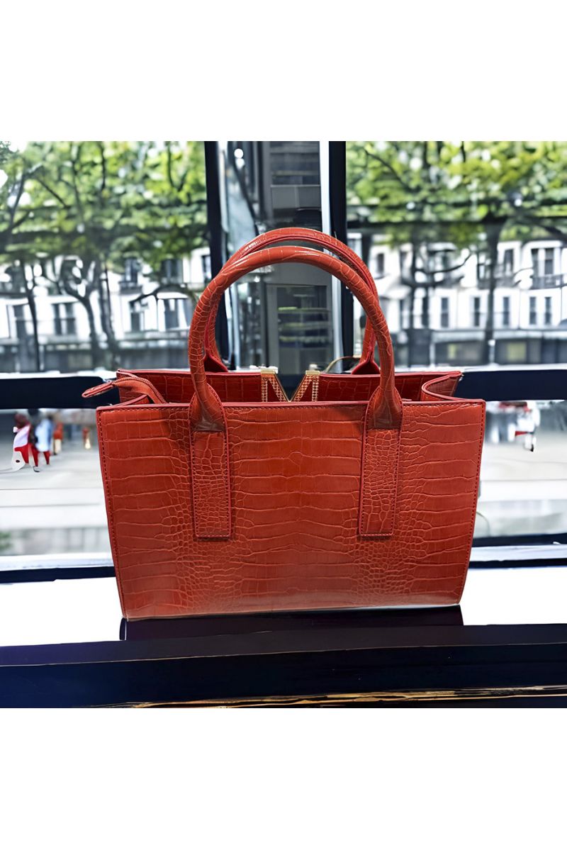 Sac à main MARGOT de PASCALE MORABITO orange  - 3
