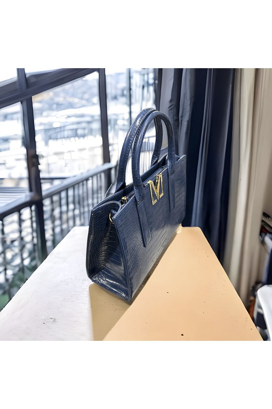 Navy MARGOT handbag by PASCALE MORABITO - 2