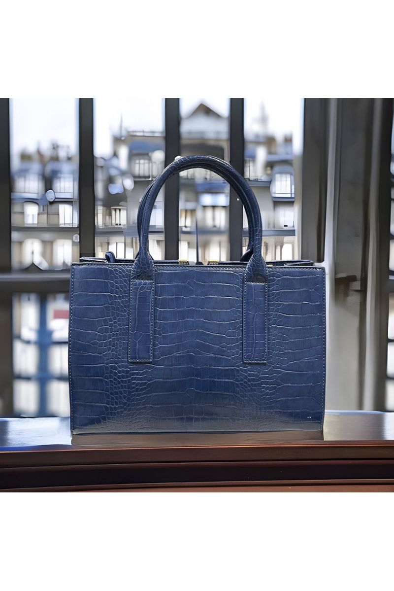 Sac à main MARGOT de PASCALE MORABITO marine  - 3